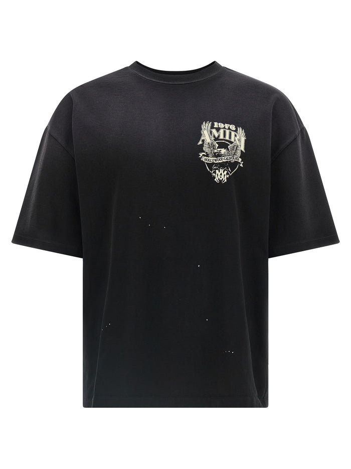 Amiri Eagle T-shirt Black Cotton
