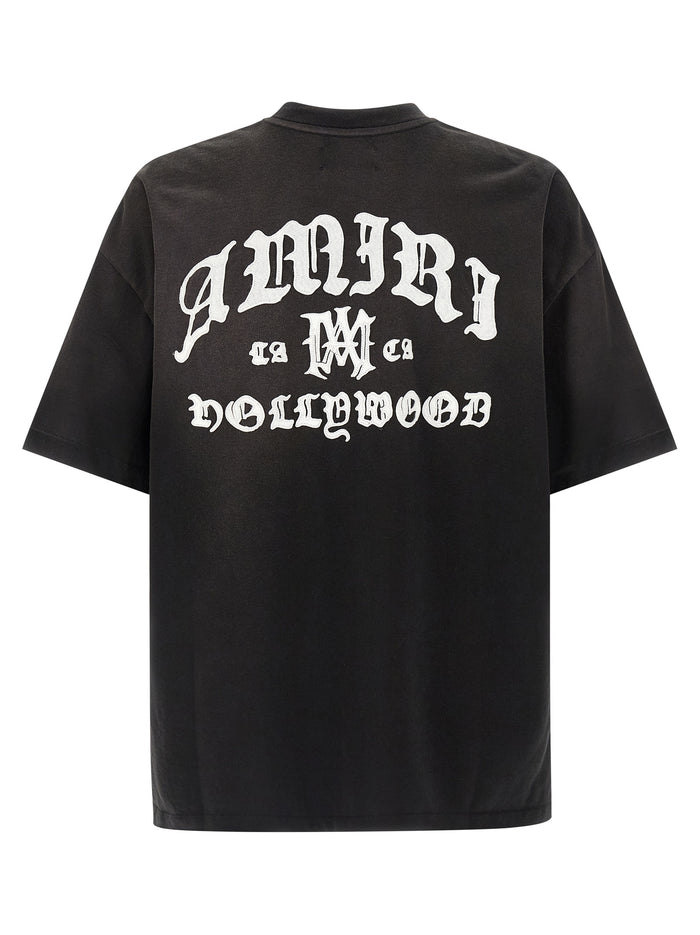 Amiri Hollywood T-shirt Black Cotton