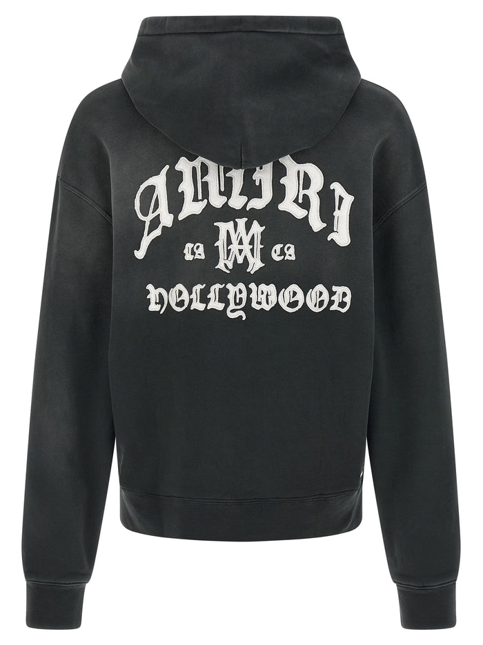 Amiri Hollywood hoodie Black Cotton Sweatshirt