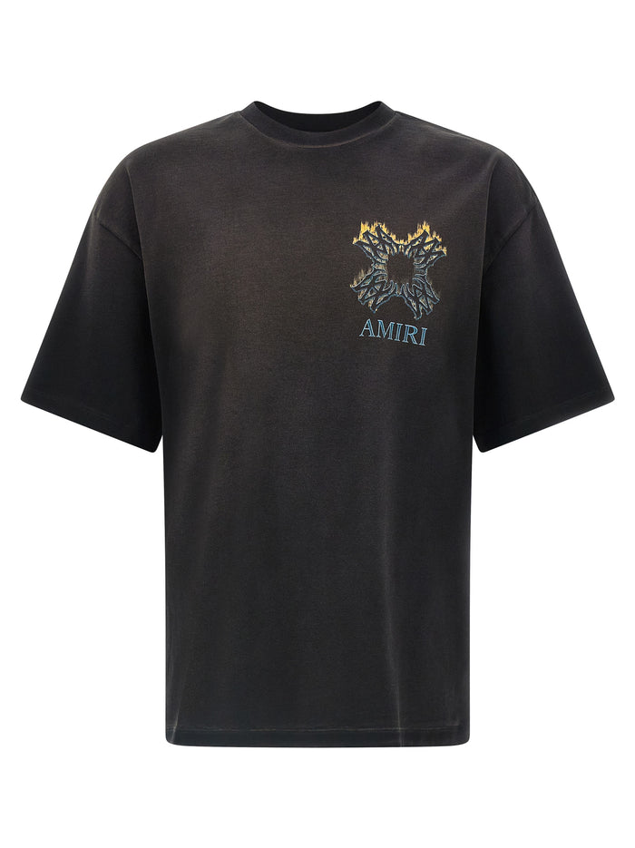 MA Quad Flames T-shirt Black Cotton