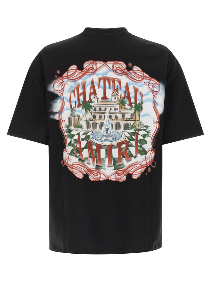 Chateau Sketch T-Shirt Black Cotton
