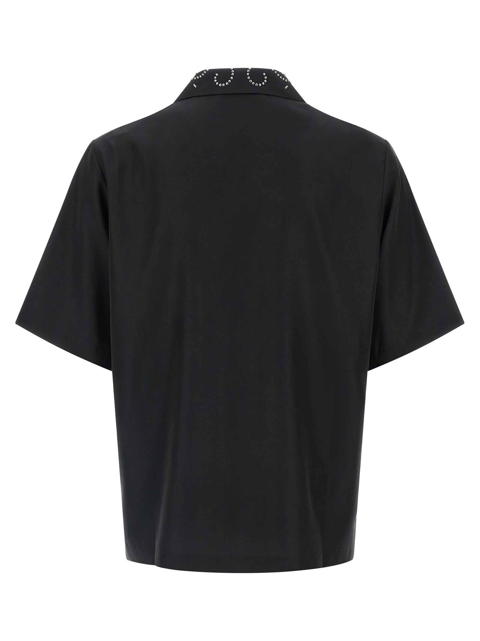 Amiri Stud Camp shirt Black Modal Polyester Shirt, Blouse