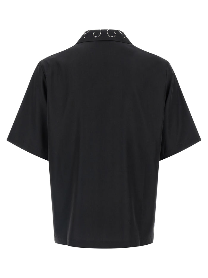Amiri Stud Camp shirt Black Modal Polyester Shirt, Blouse