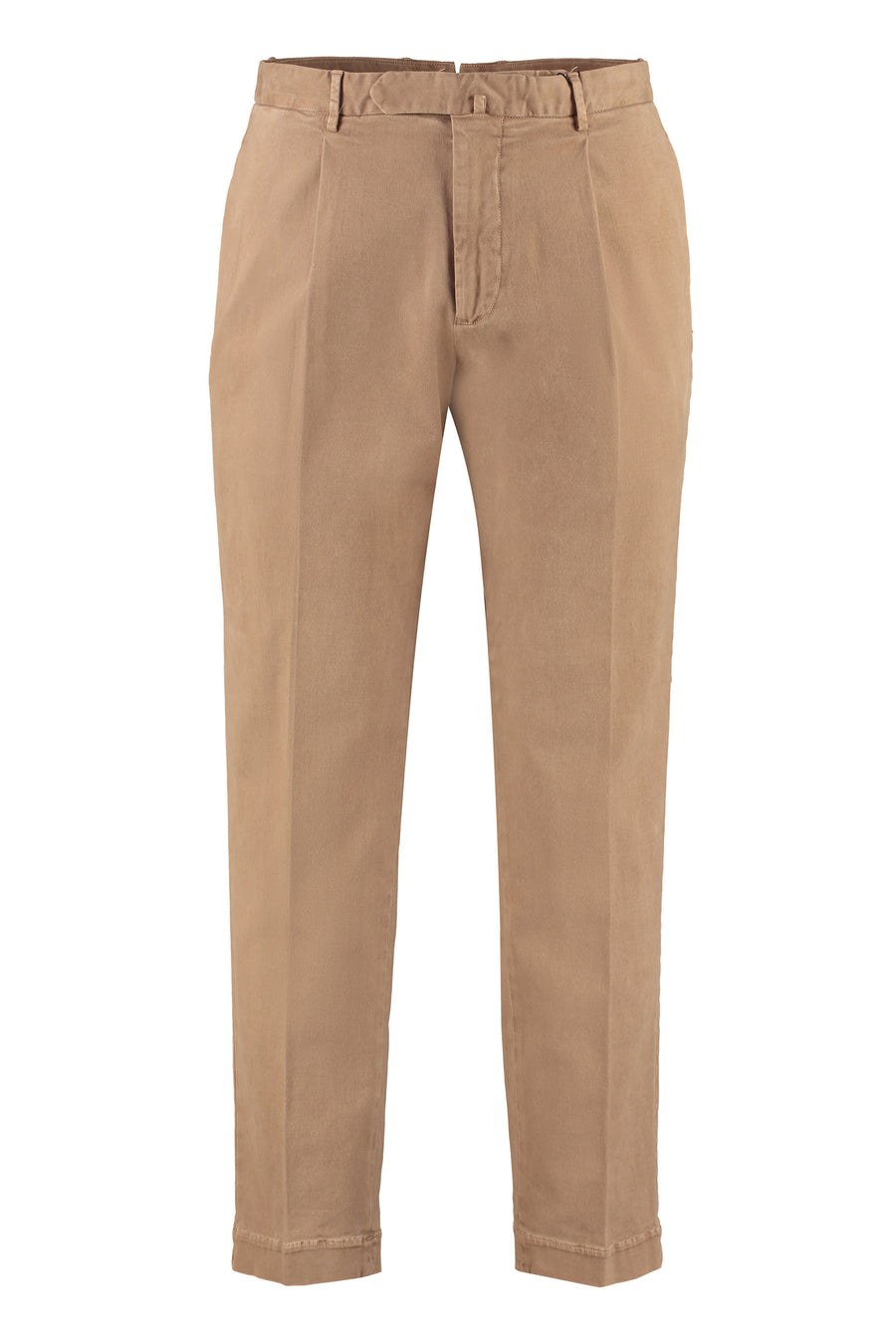 Chino Trousers Stretch Cotton Khaki Chinos