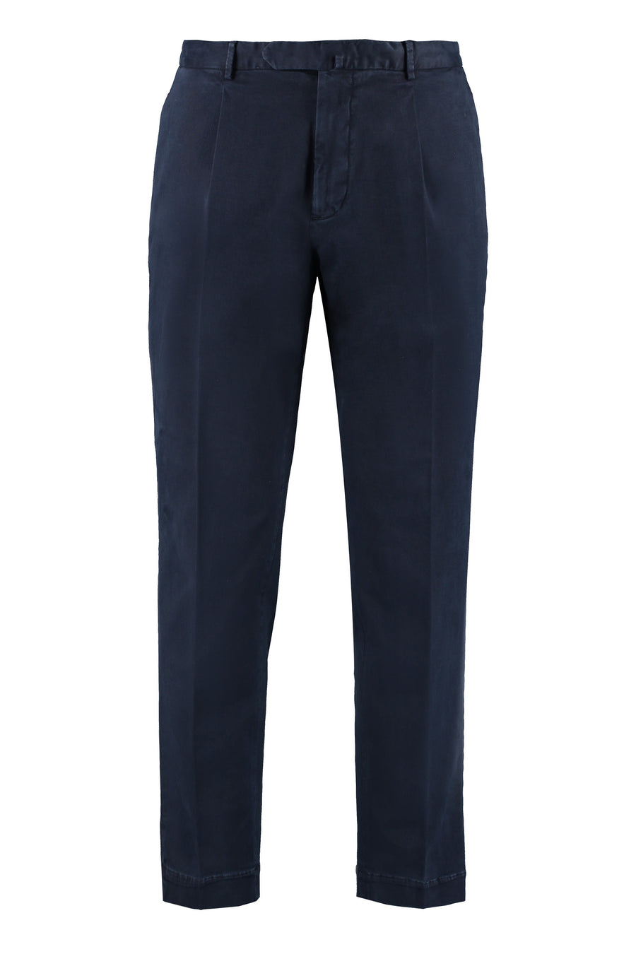 Chino Trousers Stretch Cotton Blue Chinos