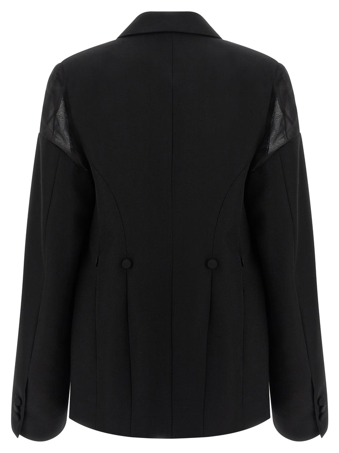 Sveva blazer Black Virgin Wool Blazer, Suits