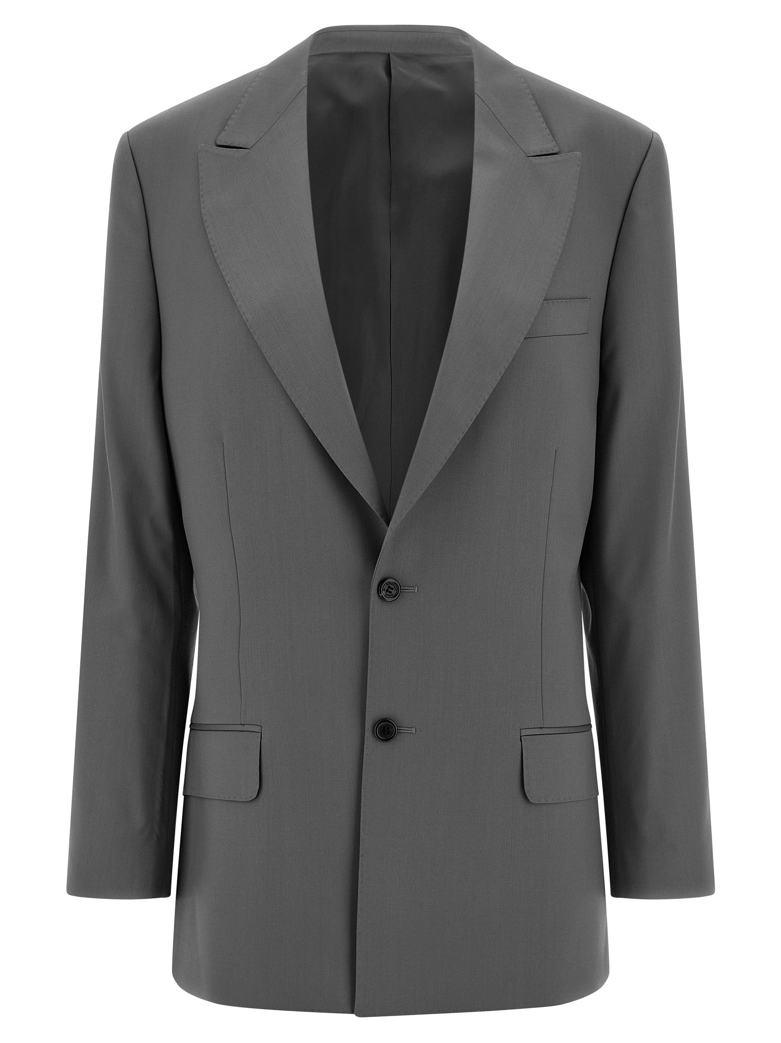 Armida blazer Gray Virgin Wool Blazer, Suits