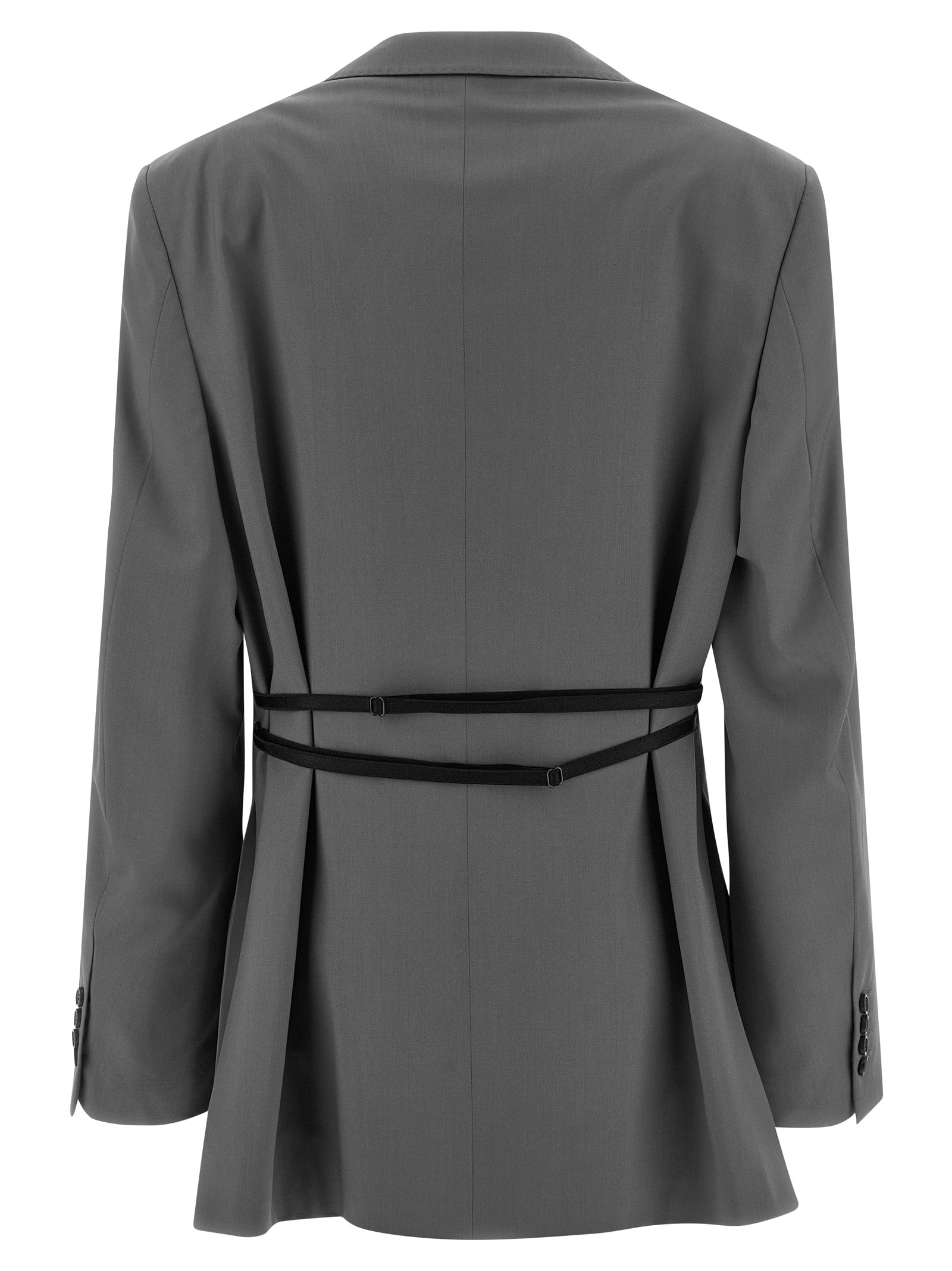 Armida blazer Gray Virgin Wool Blazer, Suits