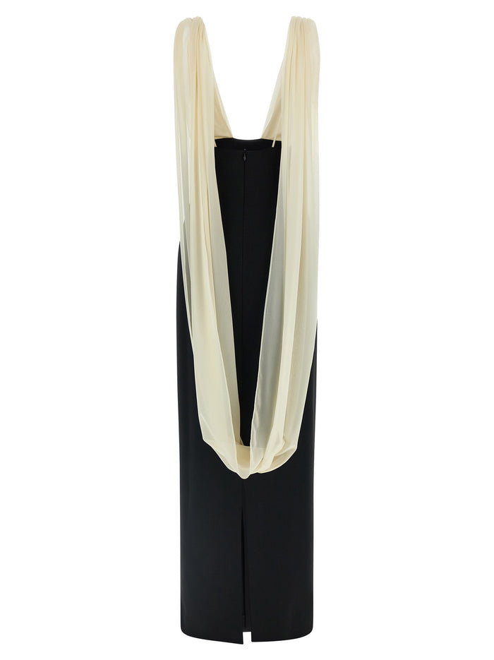 Mara dress White/black