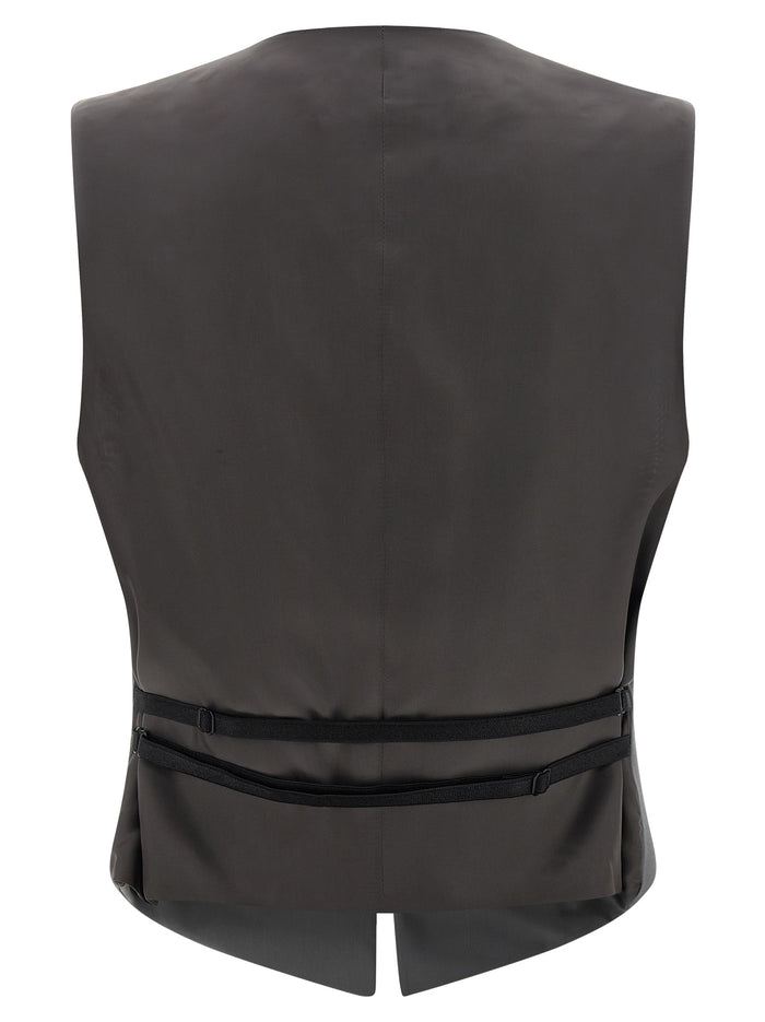 Guia vest Gray Virgin Wool Cupro Gilet
