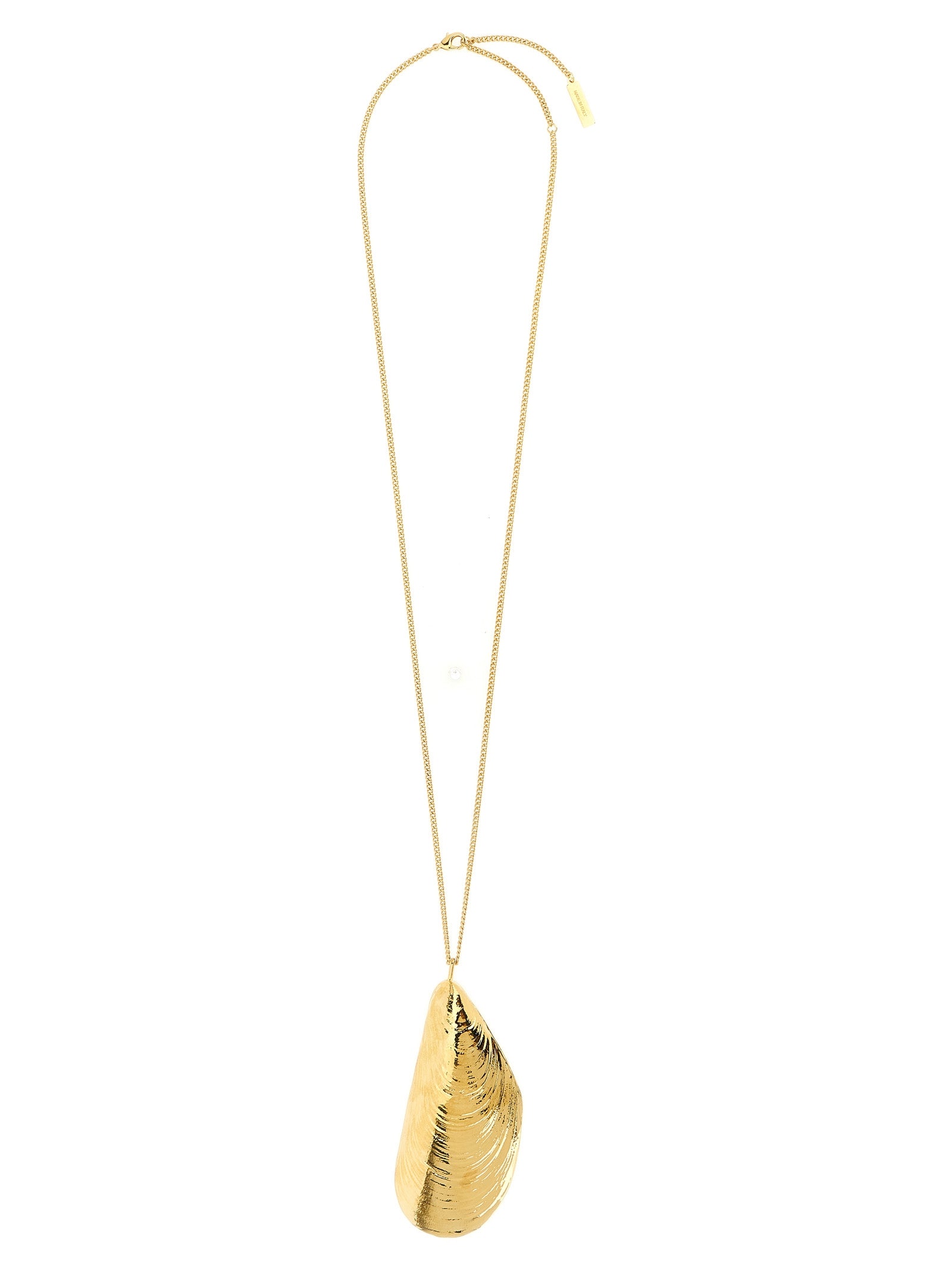 Mussel Shell necklace Gold Plated Brass Jewelry