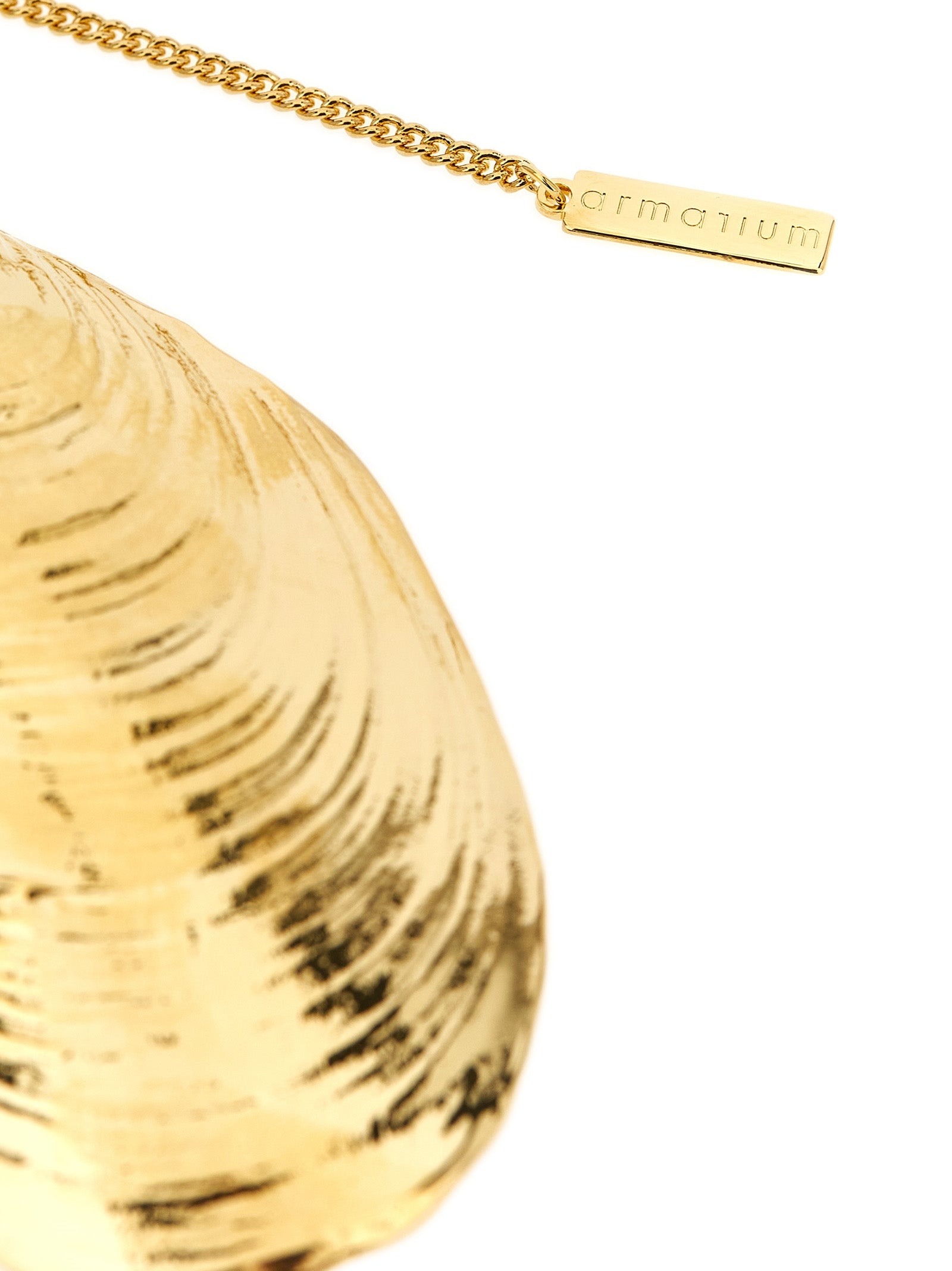 Mussel Shell necklace Gold Plated Brass Jewelry