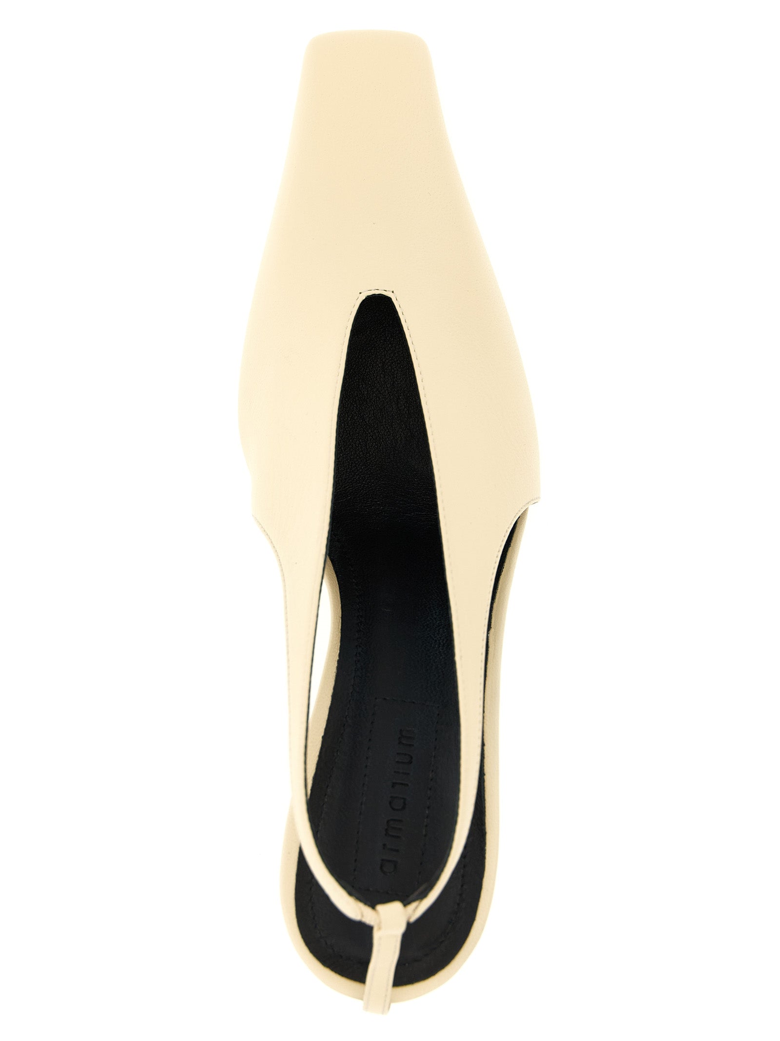 Evelina slingback Beige Lambskin Nappa Leather Pumps