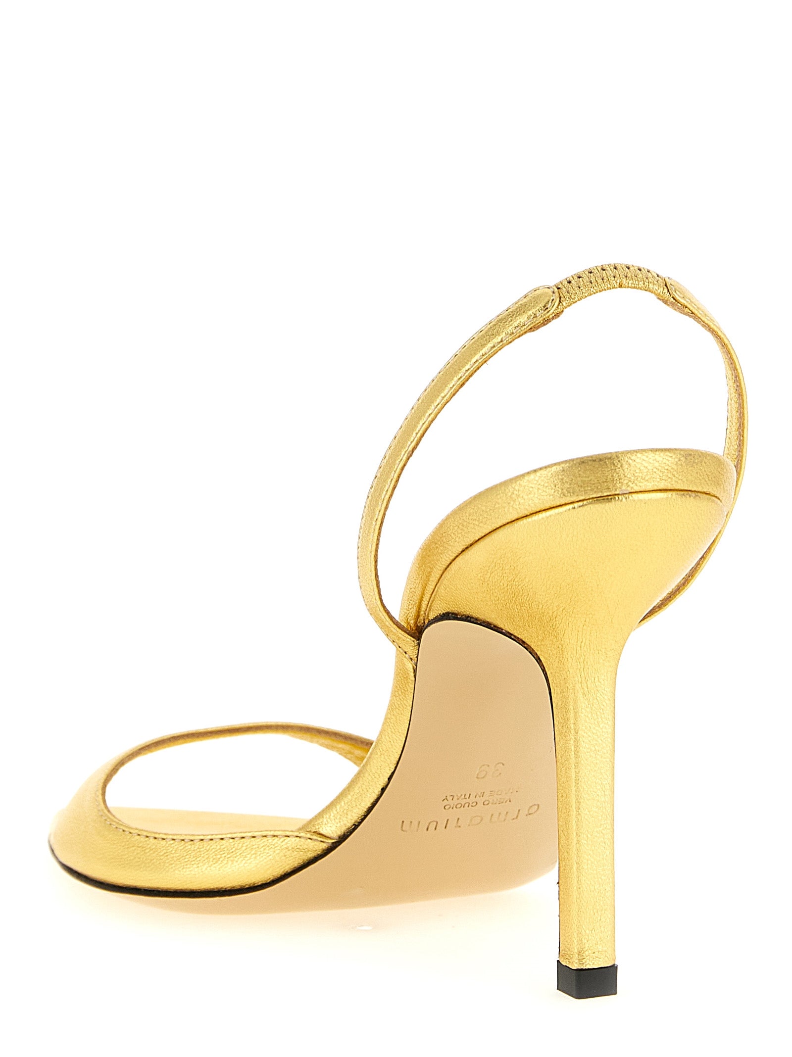 Giustina sandals Gold Lambskin Nappa Leather