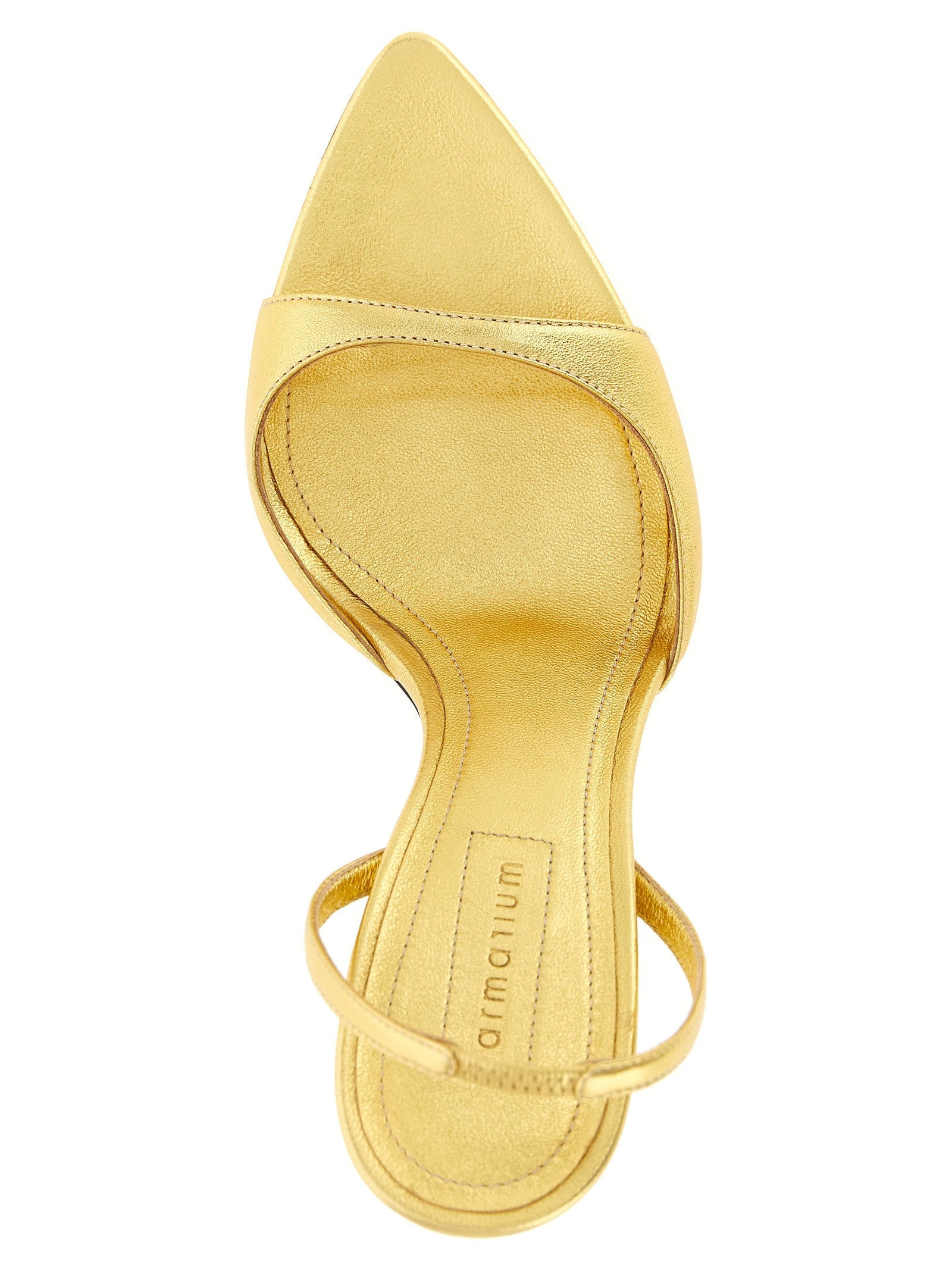 Giustina sandals Gold Lambskin Nappa Leather