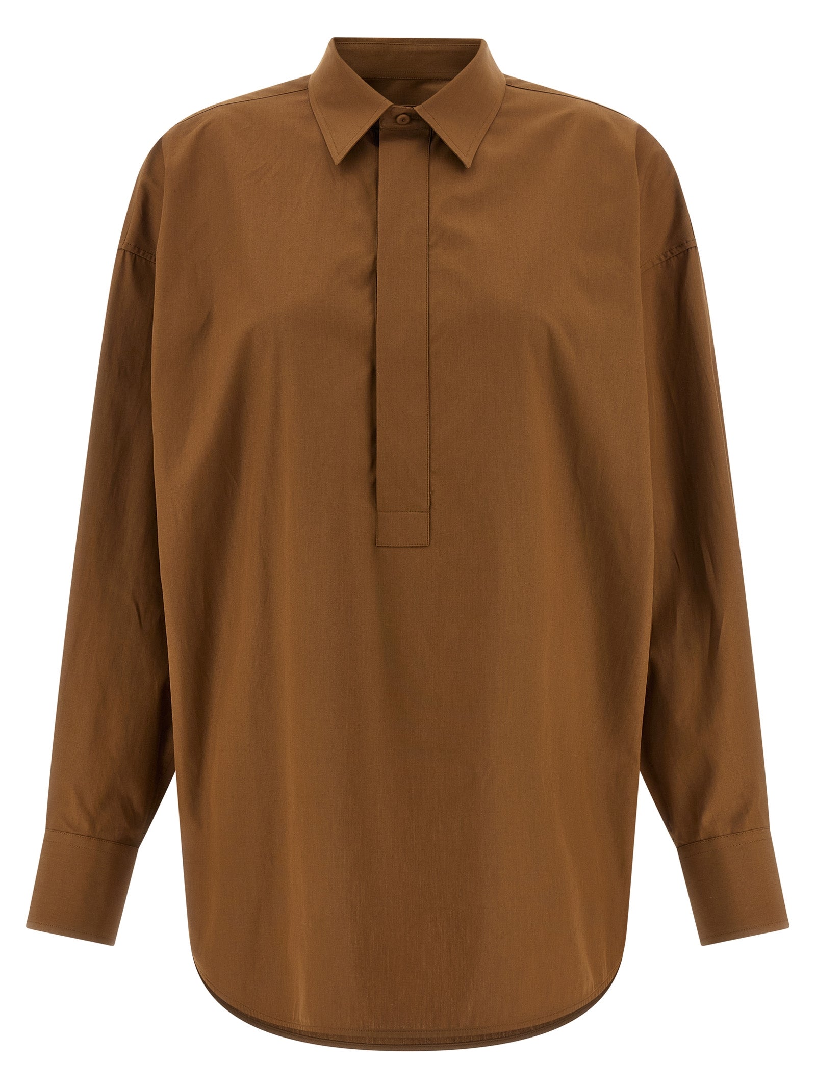 Candela blouse Brown Cotton Shirt