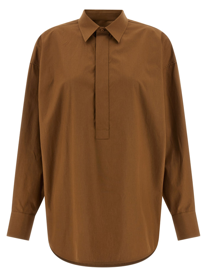 Candela blouse Brown Cotton Shirt