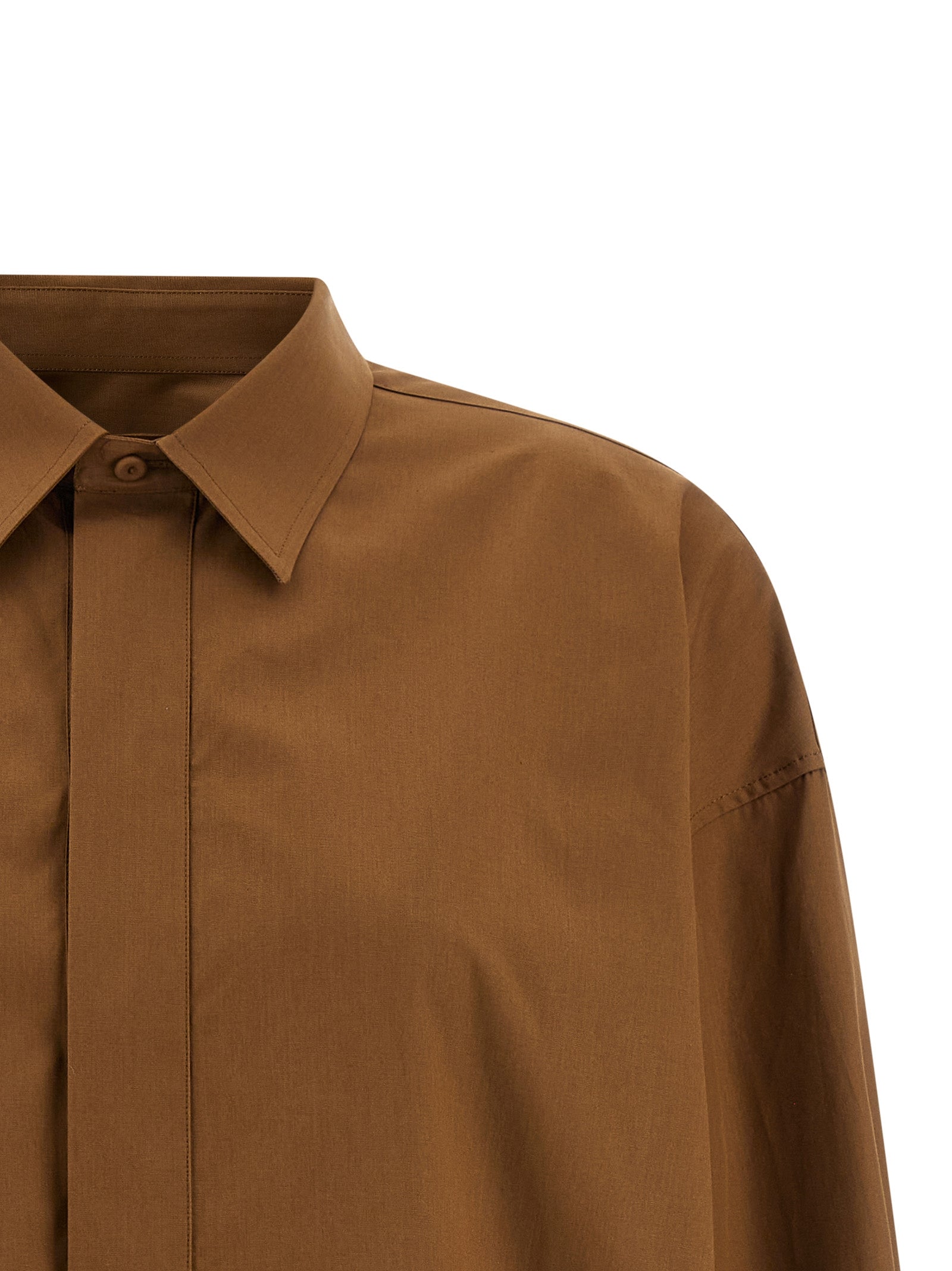 Candela blouse Brown Cotton Shirt