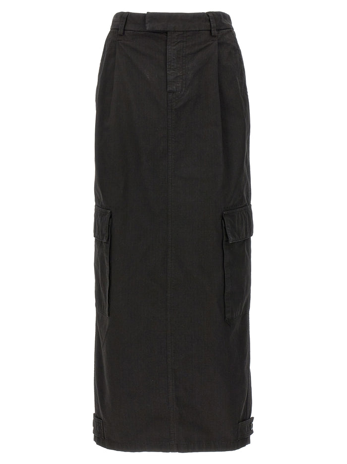 Shiv skirt Black Cotton