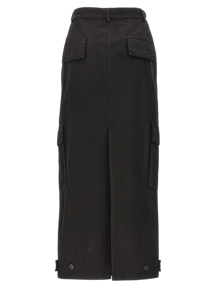 Shiv skirt Black Cotton