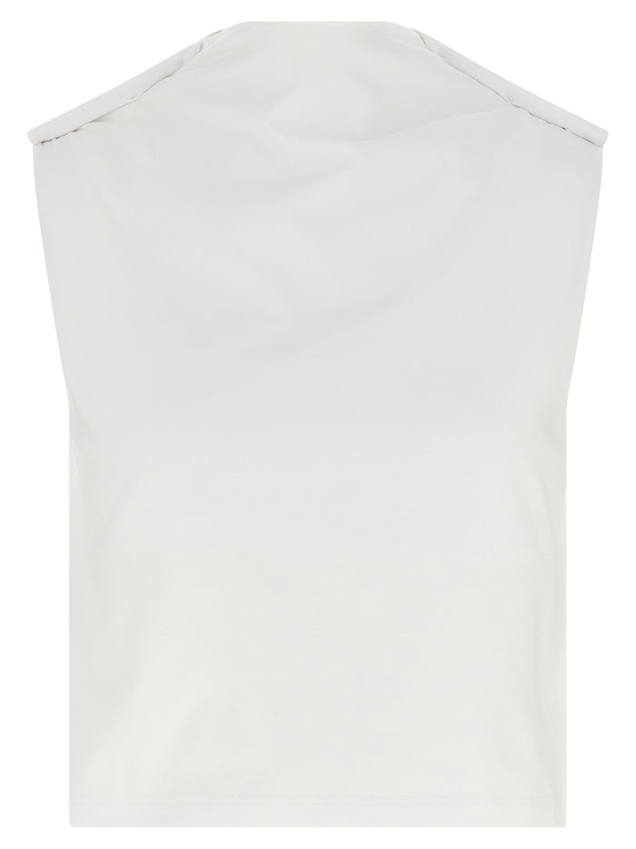 Glenda top White Cotton Tops