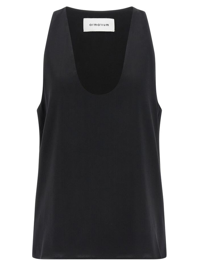 Bianca top Black Silk Tops