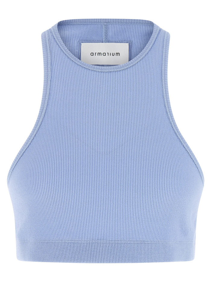 Filippa top Light Blue Cotton Tops