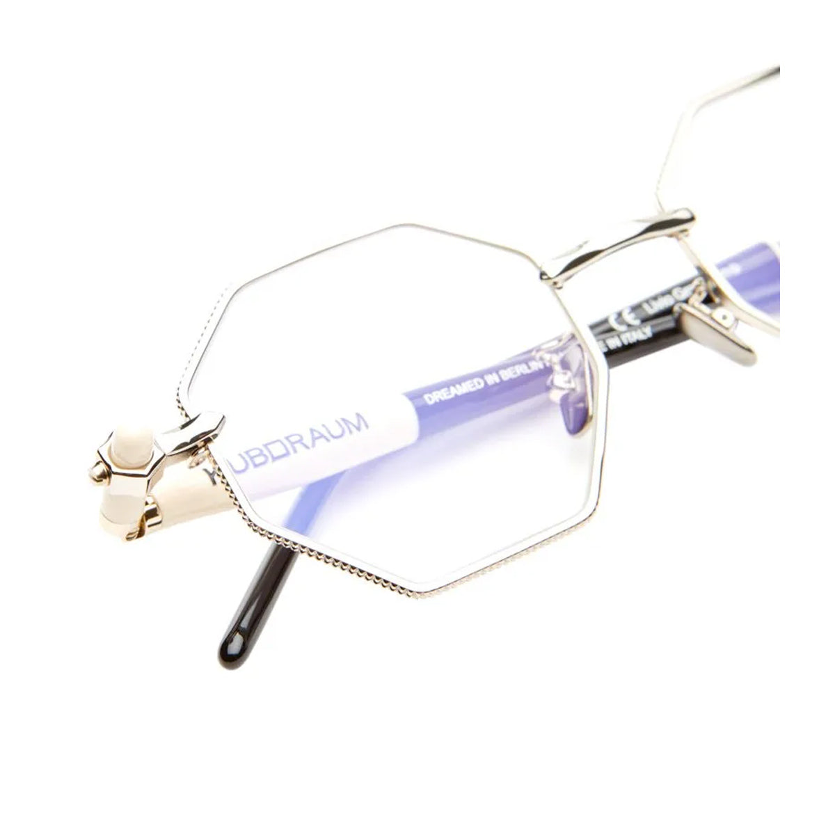 Kuboraum Maske P62 SI YB Silver- White- Black Oro Acetate/metal Occhiali Da Vista