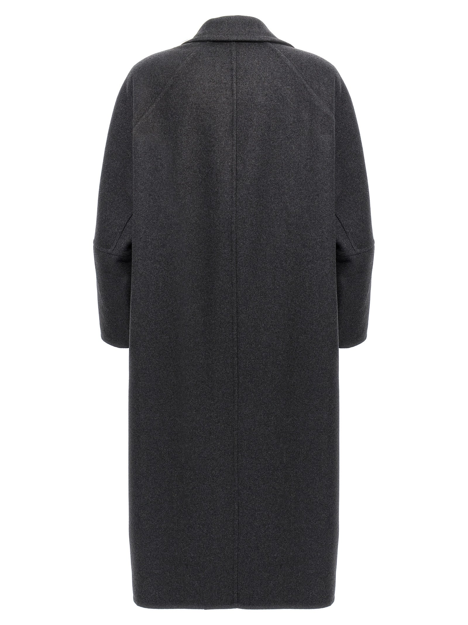 Asburgo coat Gray Virgin Wool Cachemire Coats, Trench