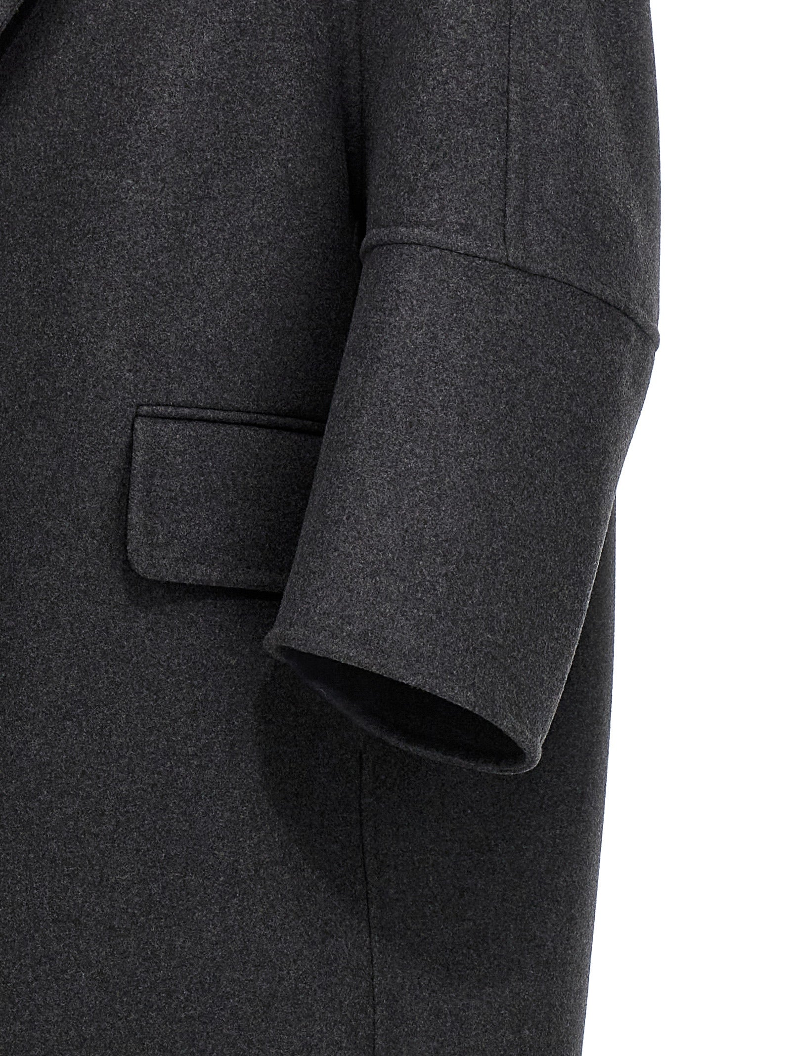 Asburgo coat Gray Virgin Wool Cachemire Coats, Trench