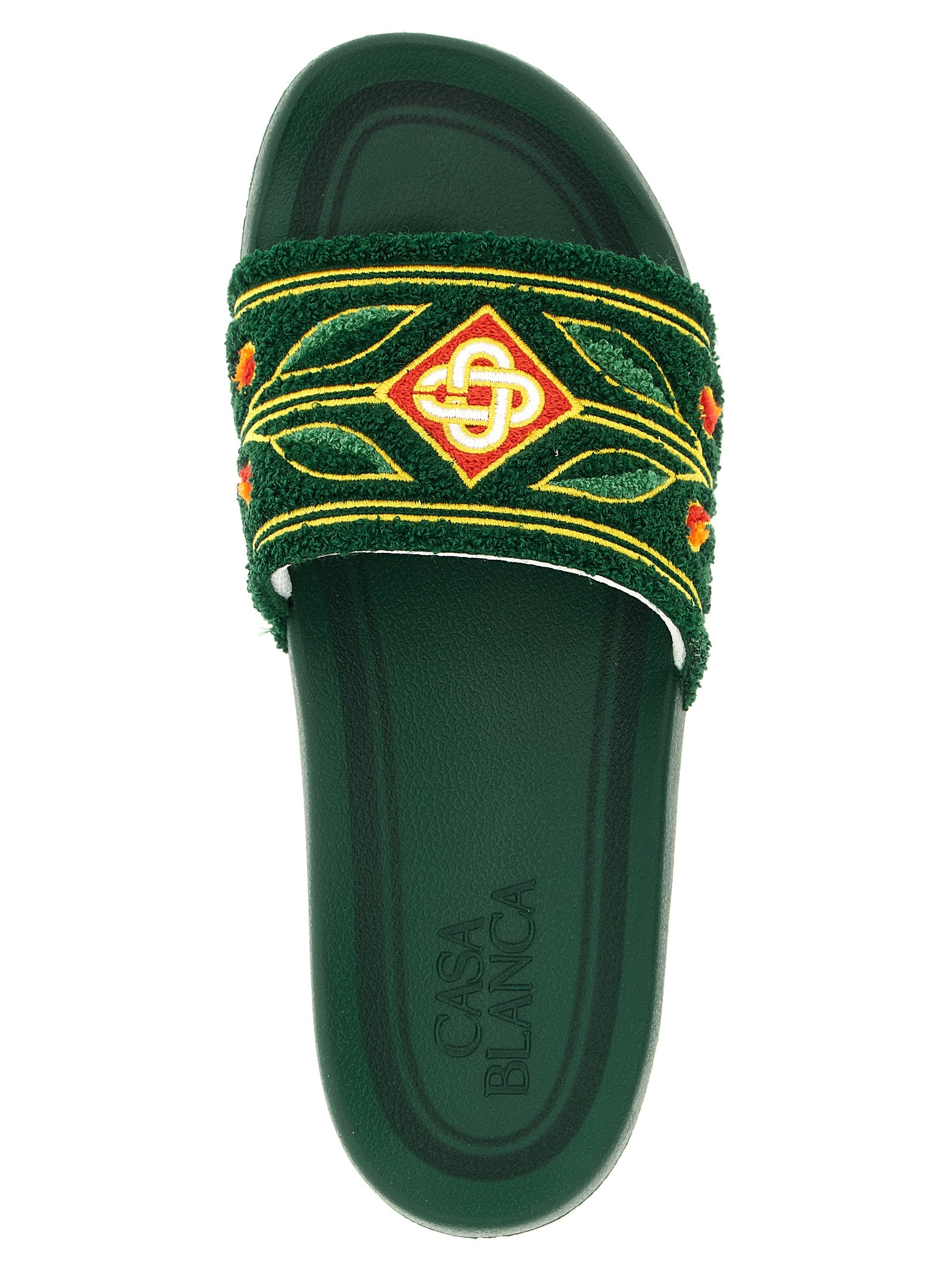 Laurel Terry slides Green Polyester Sandal