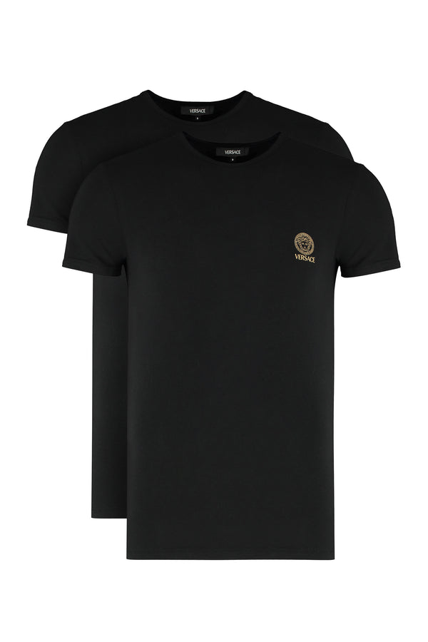 Set Of Two Black T-Shirts Cotton