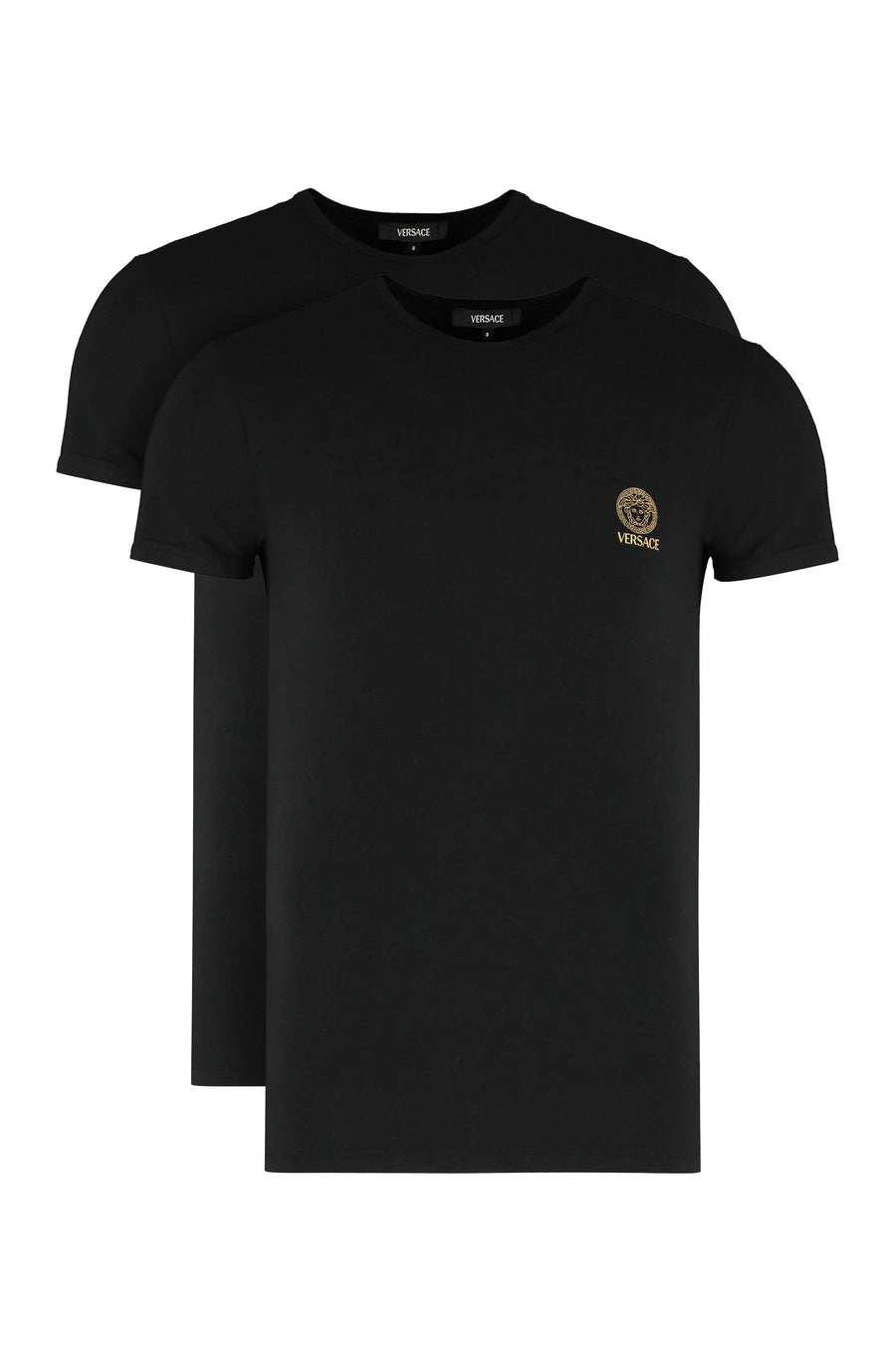 Set Of Two Black T-Shirts Cotton