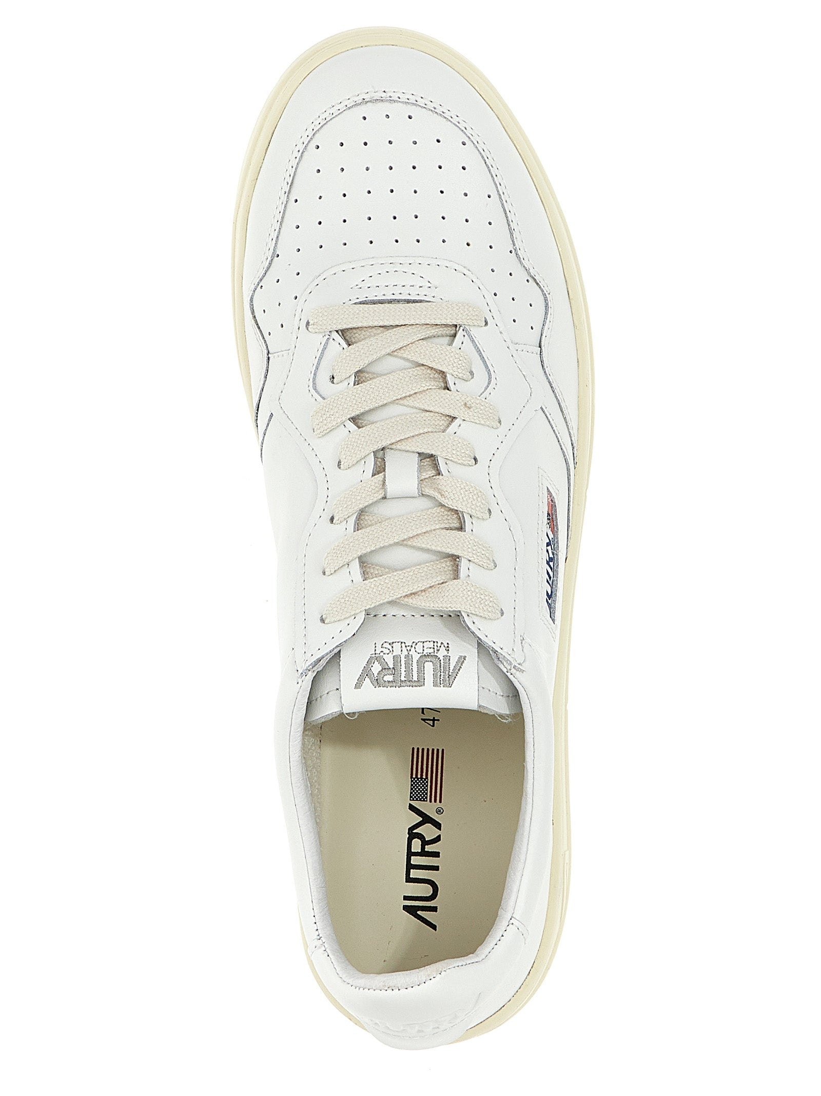 Medalist Low Sneaker White Cowhide Leather