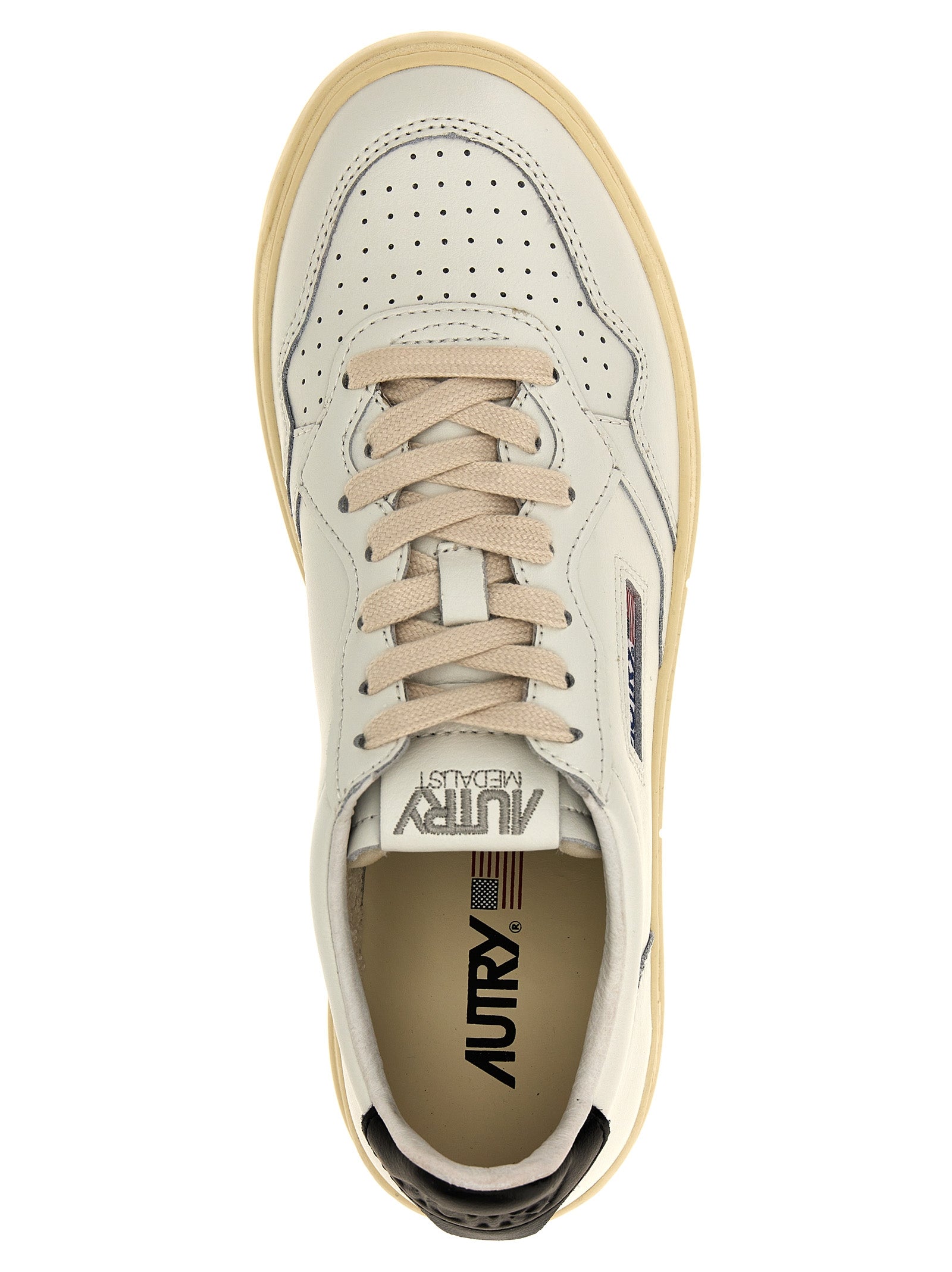 Medalist Sneaker White/black Calf Leather (bos Taurus)