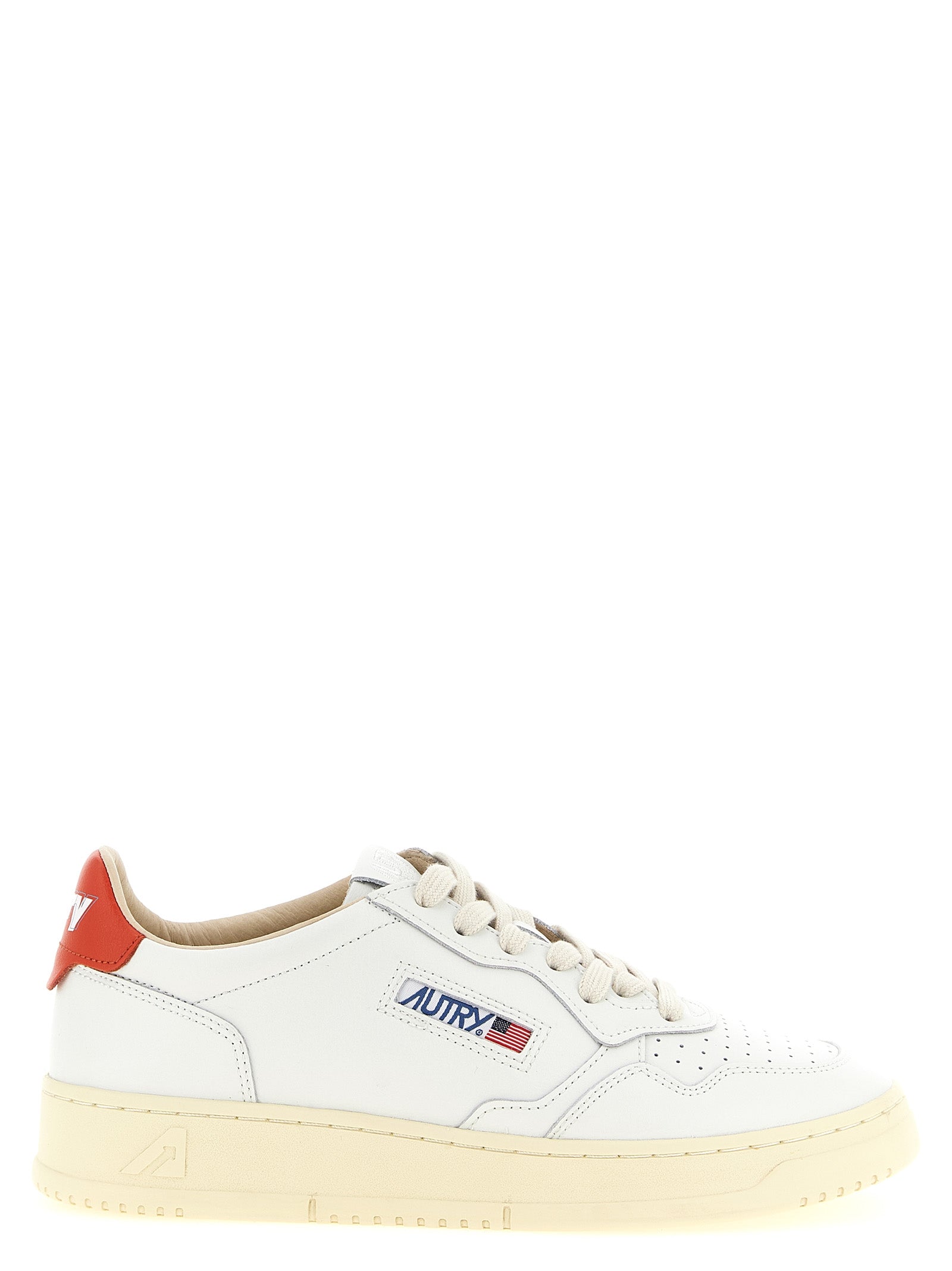 Medalist Low Sneakers Orange Cow Leather (bos Taurus)