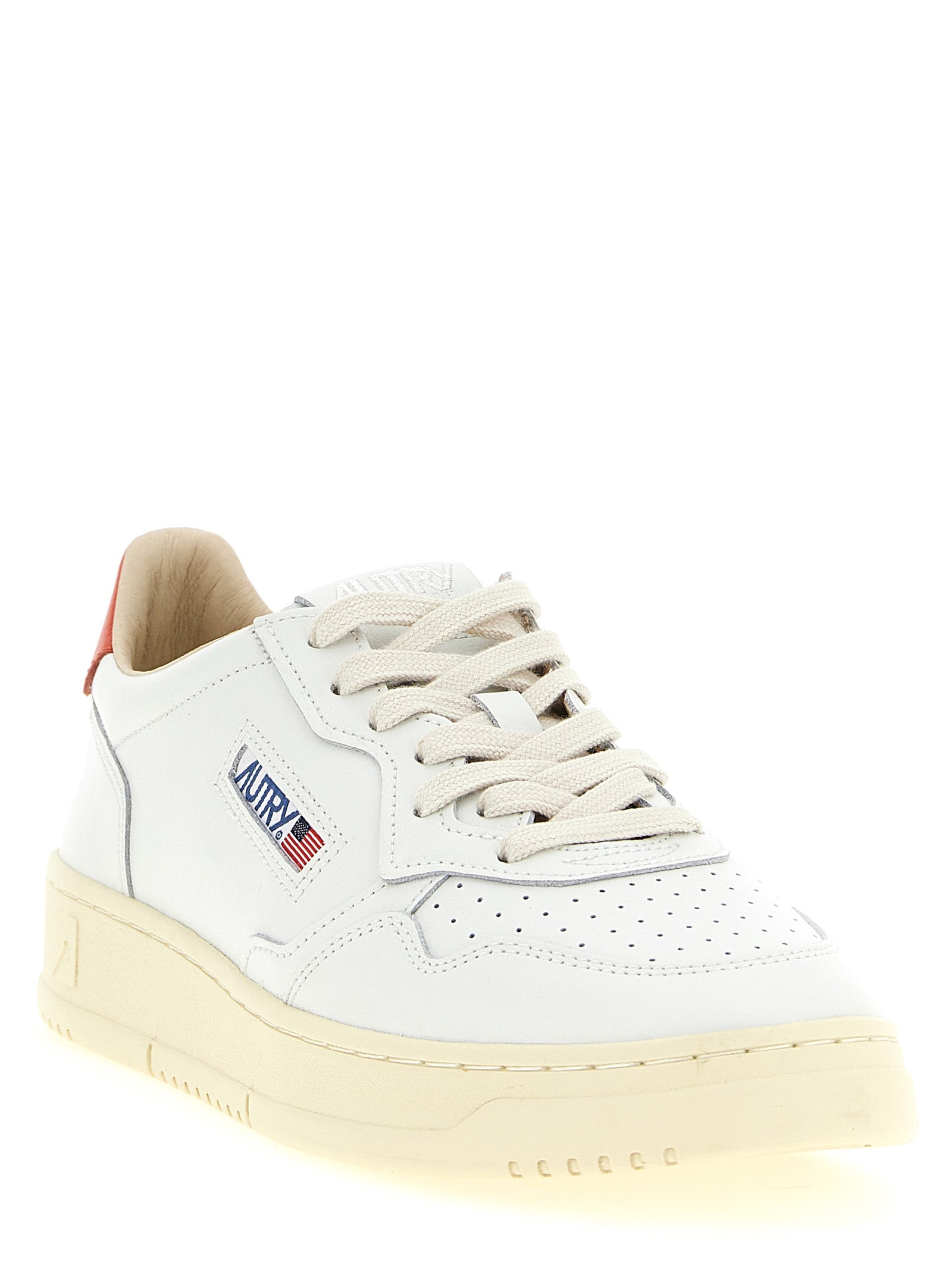 Medalist Low Sneakers Orange Cow Leather (bos Taurus)