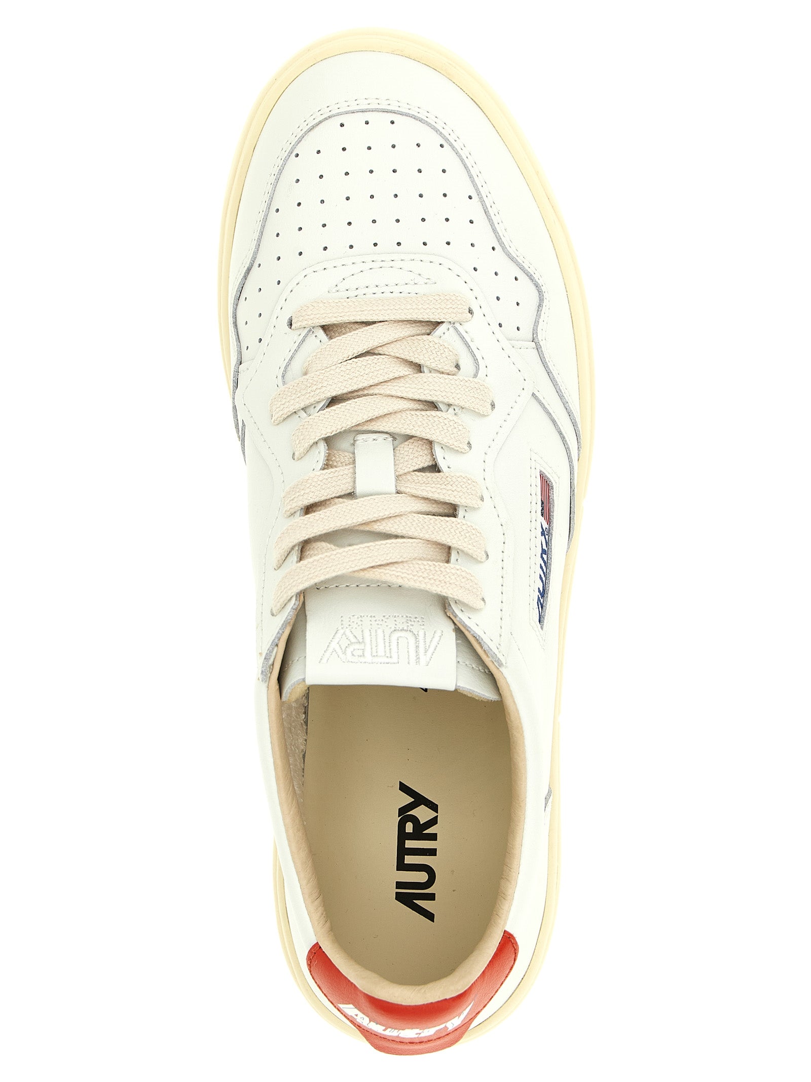 Medalist Low Sneakers Orange Cow Leather (bos Taurus)