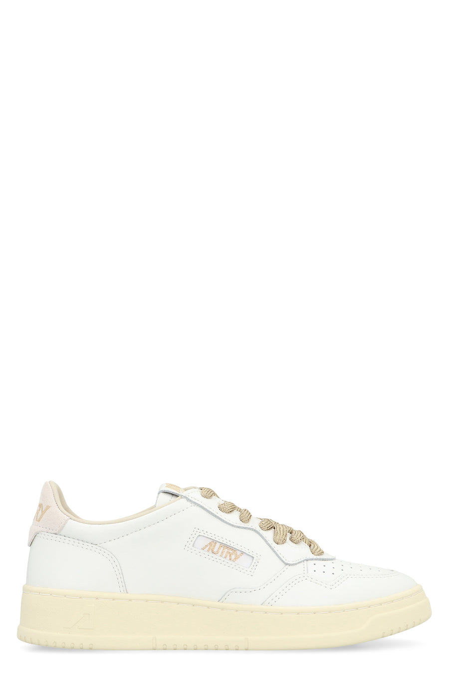 Low-Top Leather Sneakers Medalist White White/white Cow Hide Trainers