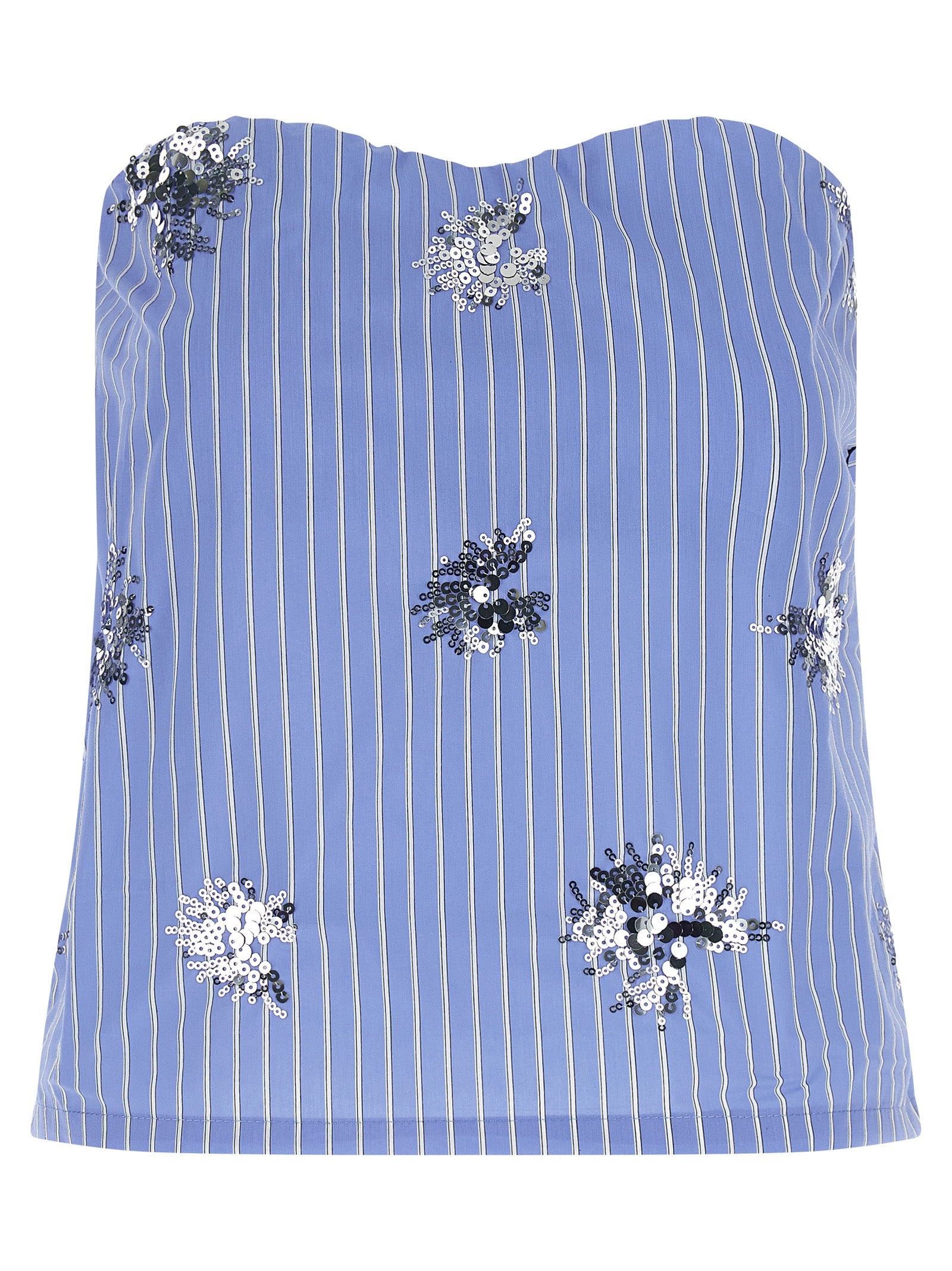 Aura Top Light Blue Cotton Tops