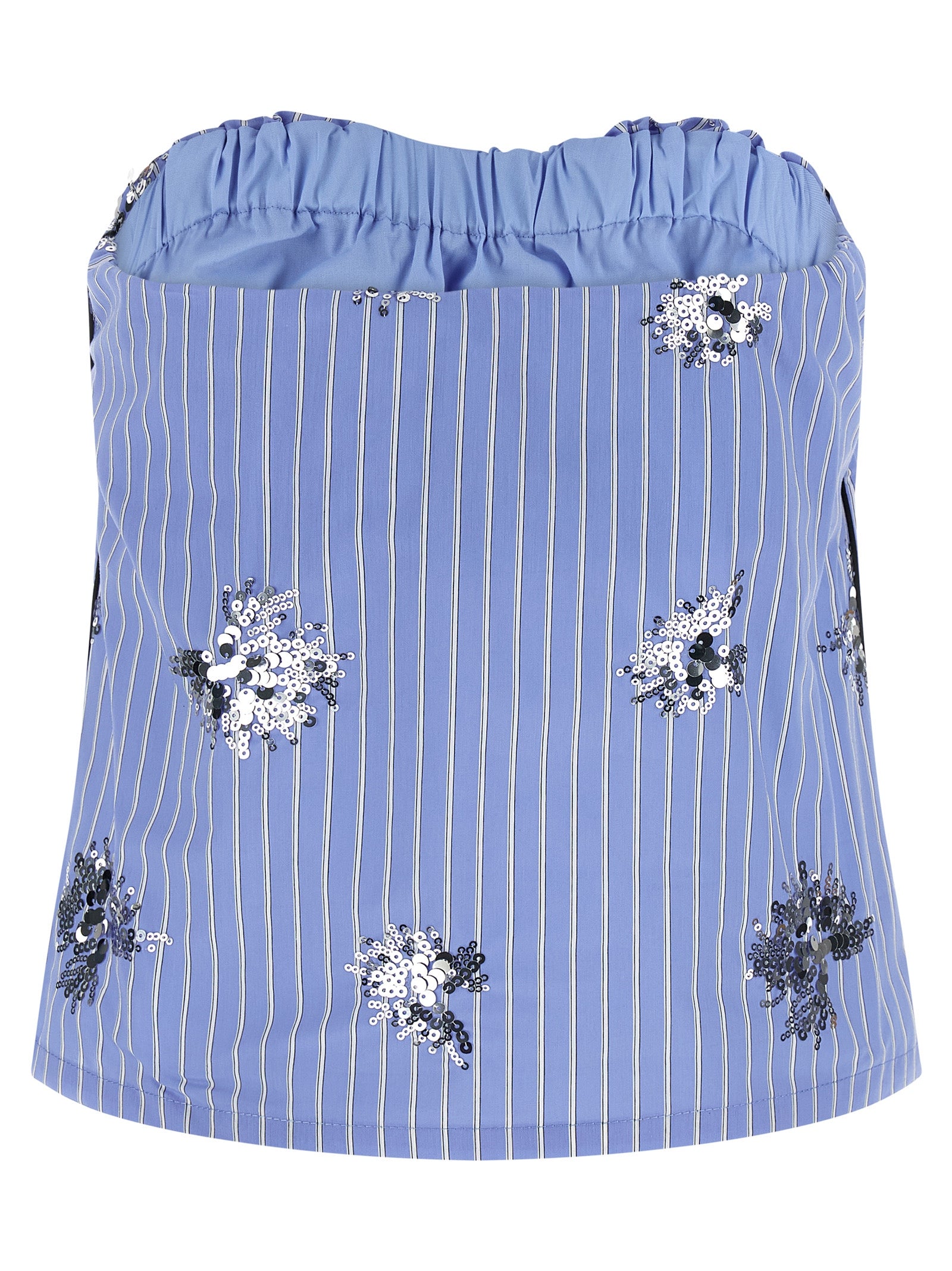 Aura Top Light Blue Cotton Tops