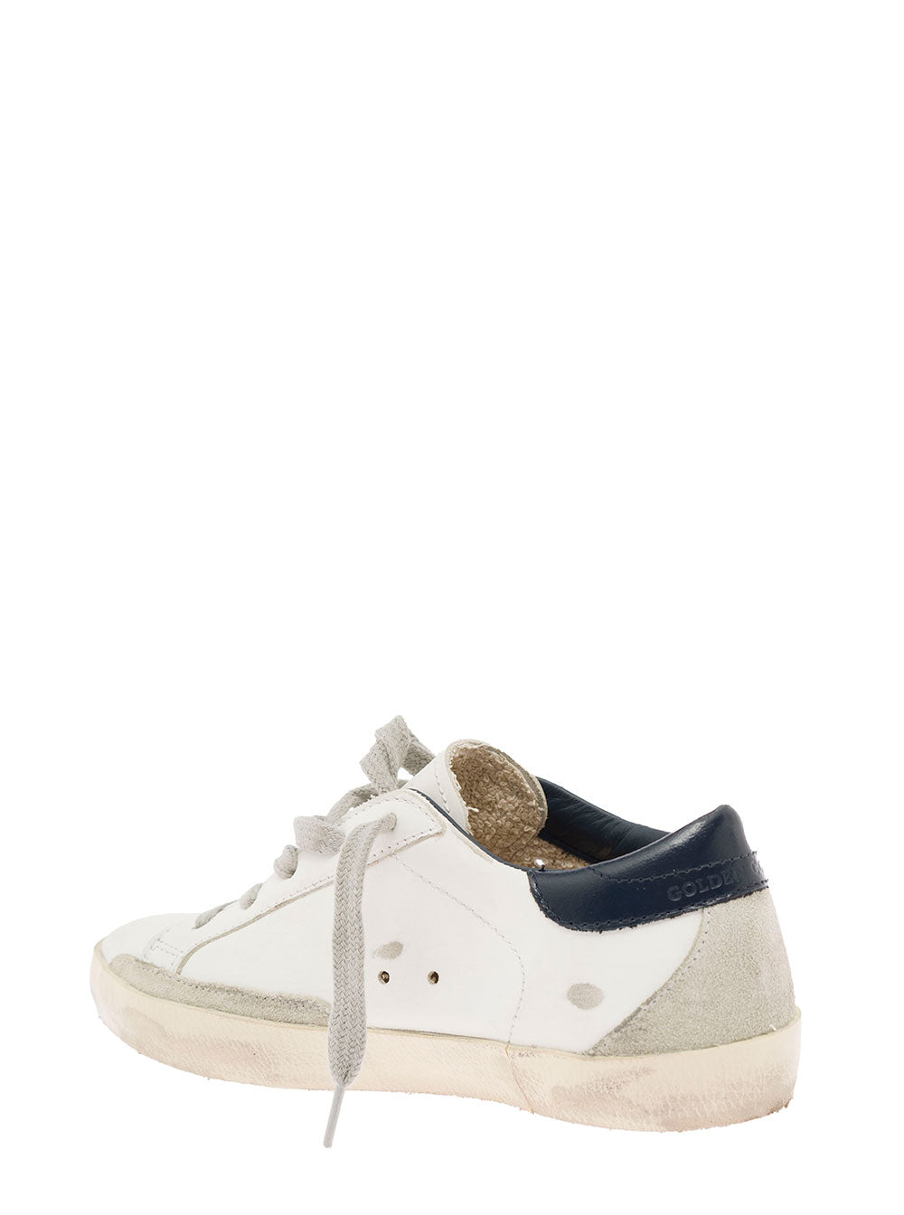 Golden Goose Kids Boys White Leather And Suede Super Star Sneakers Calf