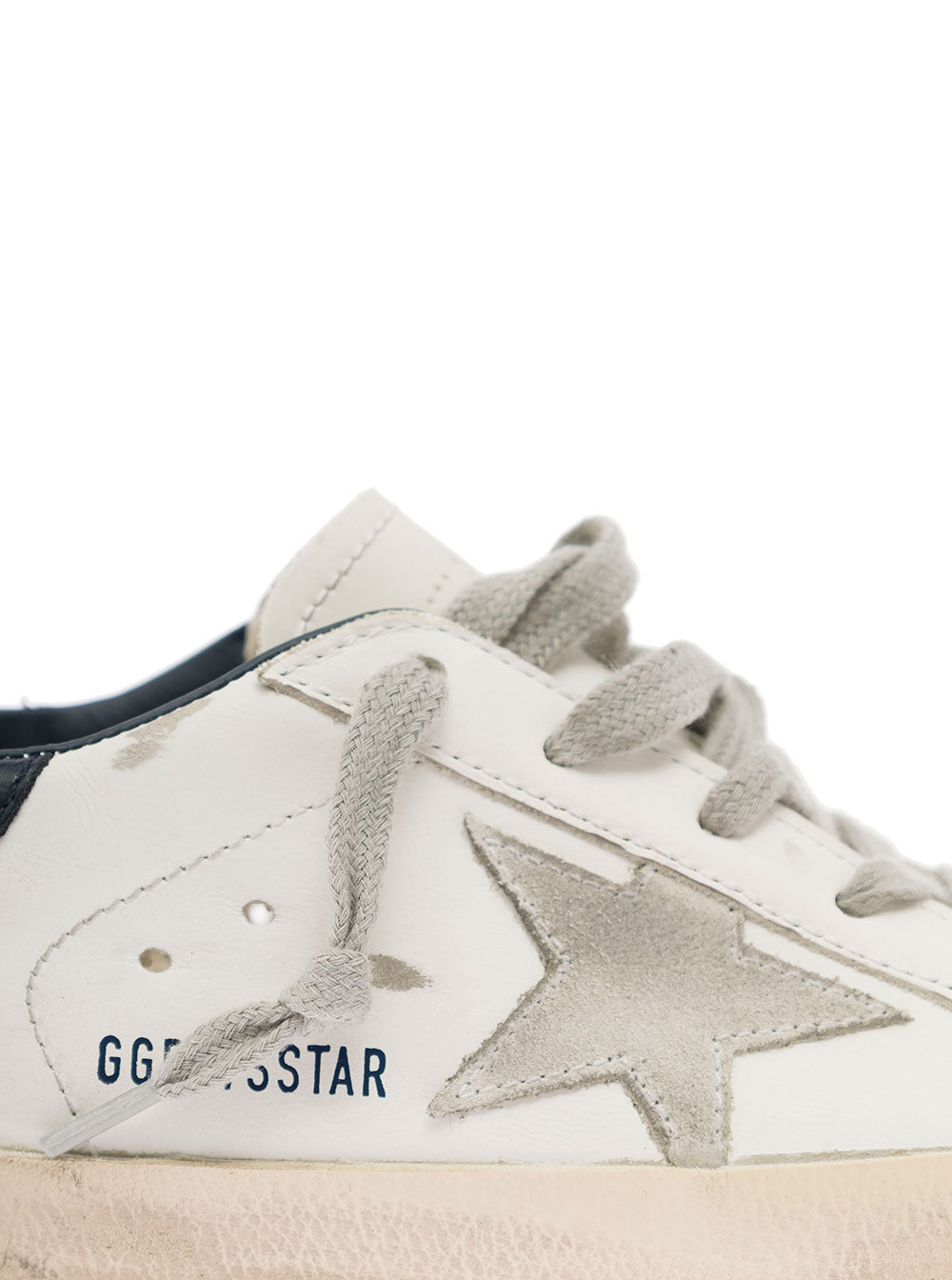 Golden Goose Kids Boys White Leather And Suede Super Star Sneakers Calf