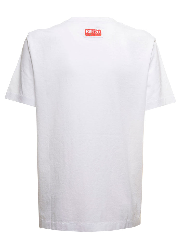 White Paris Loose T-Shirt Jersey Kenzo Woman Cotton Tshirts And Polo Shirts