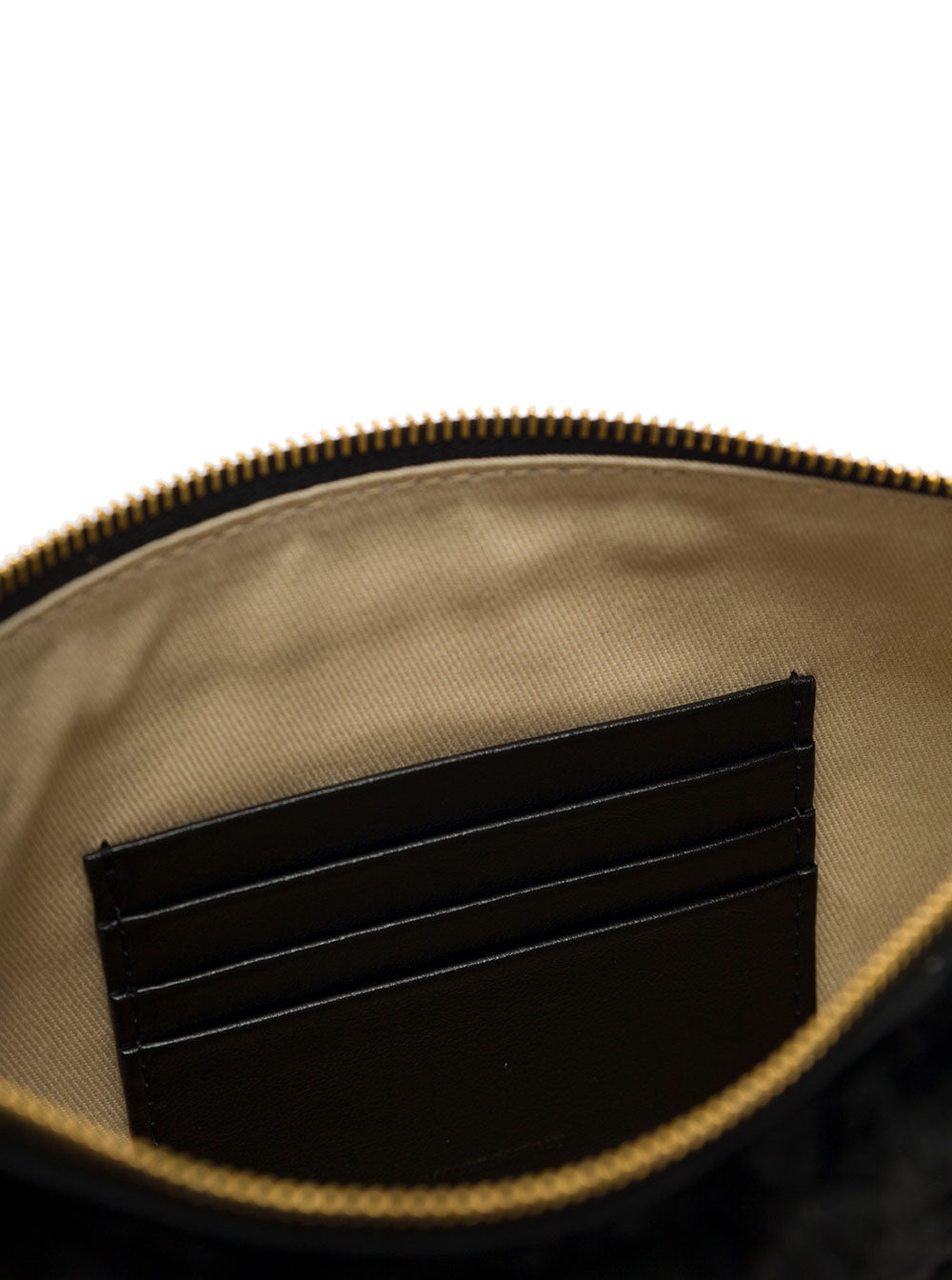 Black Sheepskin And Leather Crossbody Bag With Logo Marni Woman Lamb