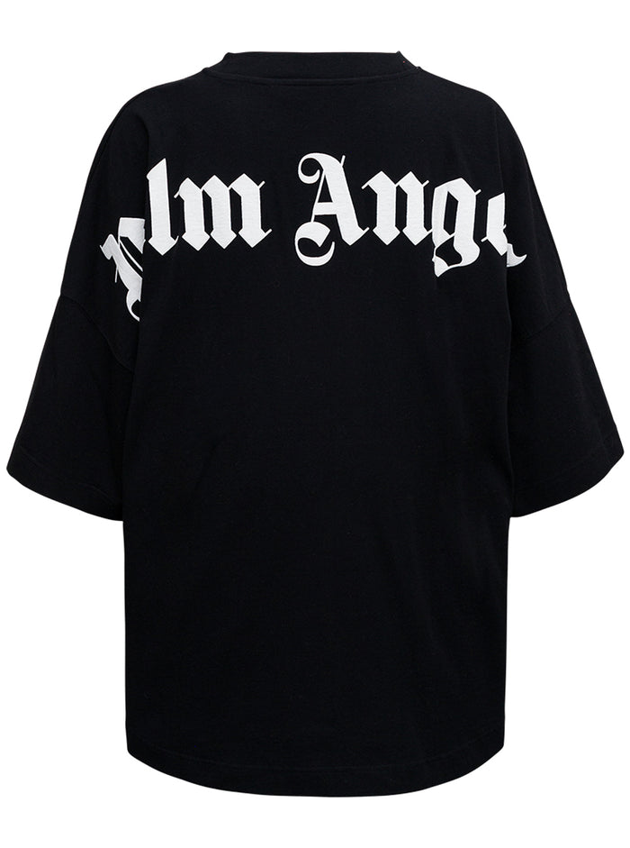 Classic Logo Over Tee Black Cotton Tshirts And Polo Shirts