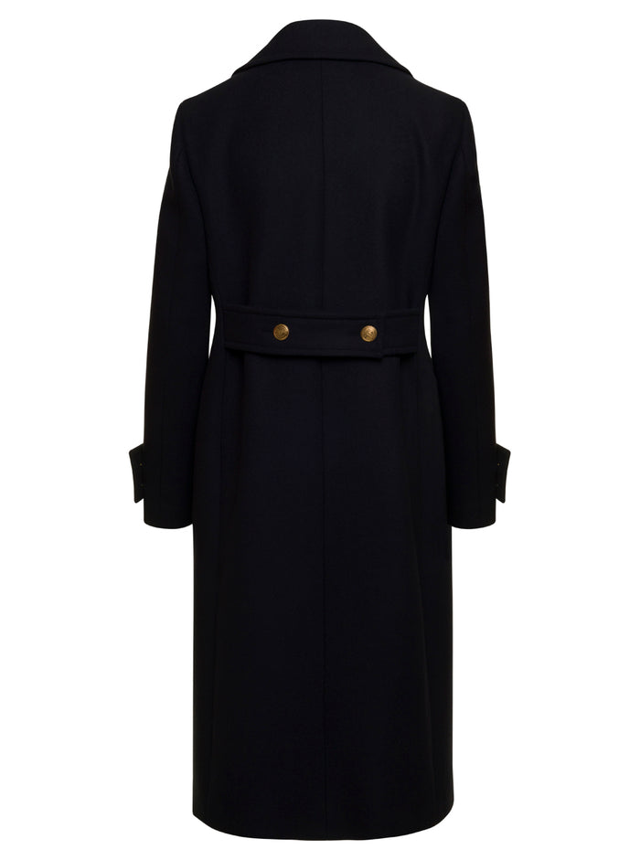 Queen Coat Blu Virgin Wool