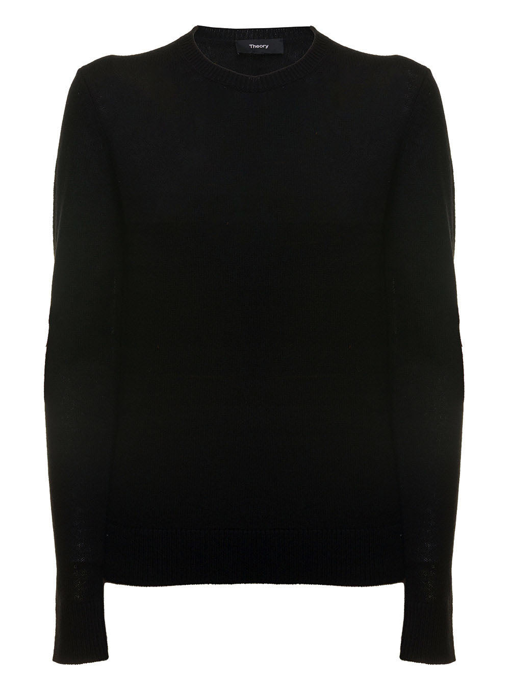 Black Crewneck Sweater Cashmere Woman Jersey