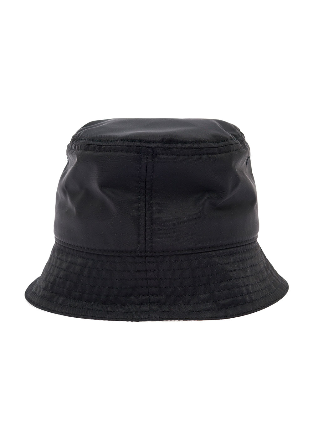 Black Nylon Bucket Hat With Logo Print Valentino Man Polyamide And Gloves
