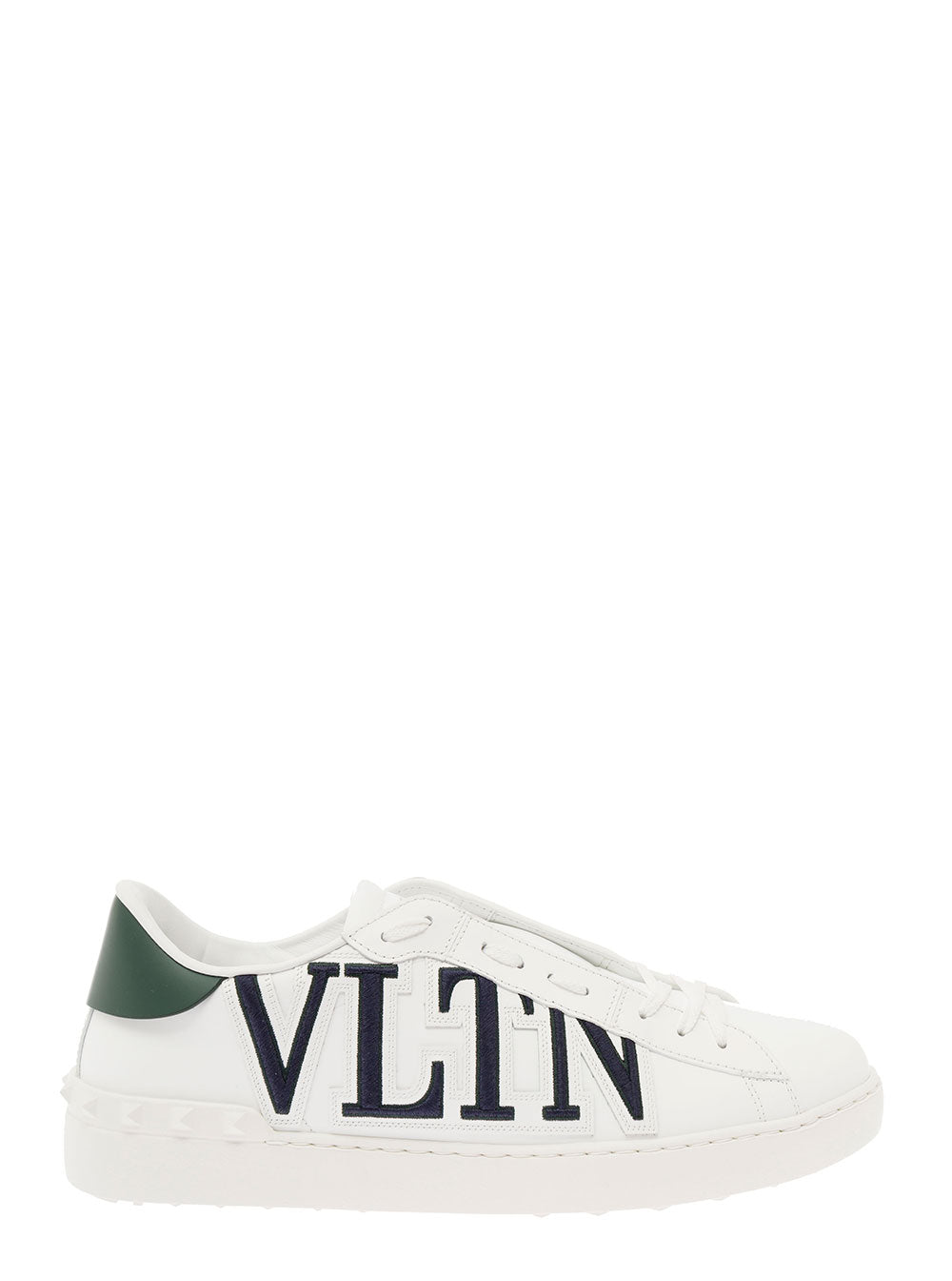Vltn White Low-Top Sneakers Leather Man Valentino Garavani Calf